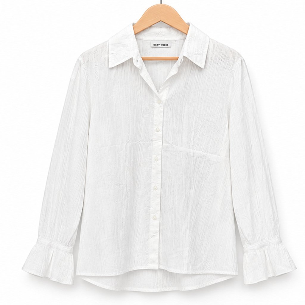 White Classic Pocket Shirt by Poshiza, view 2